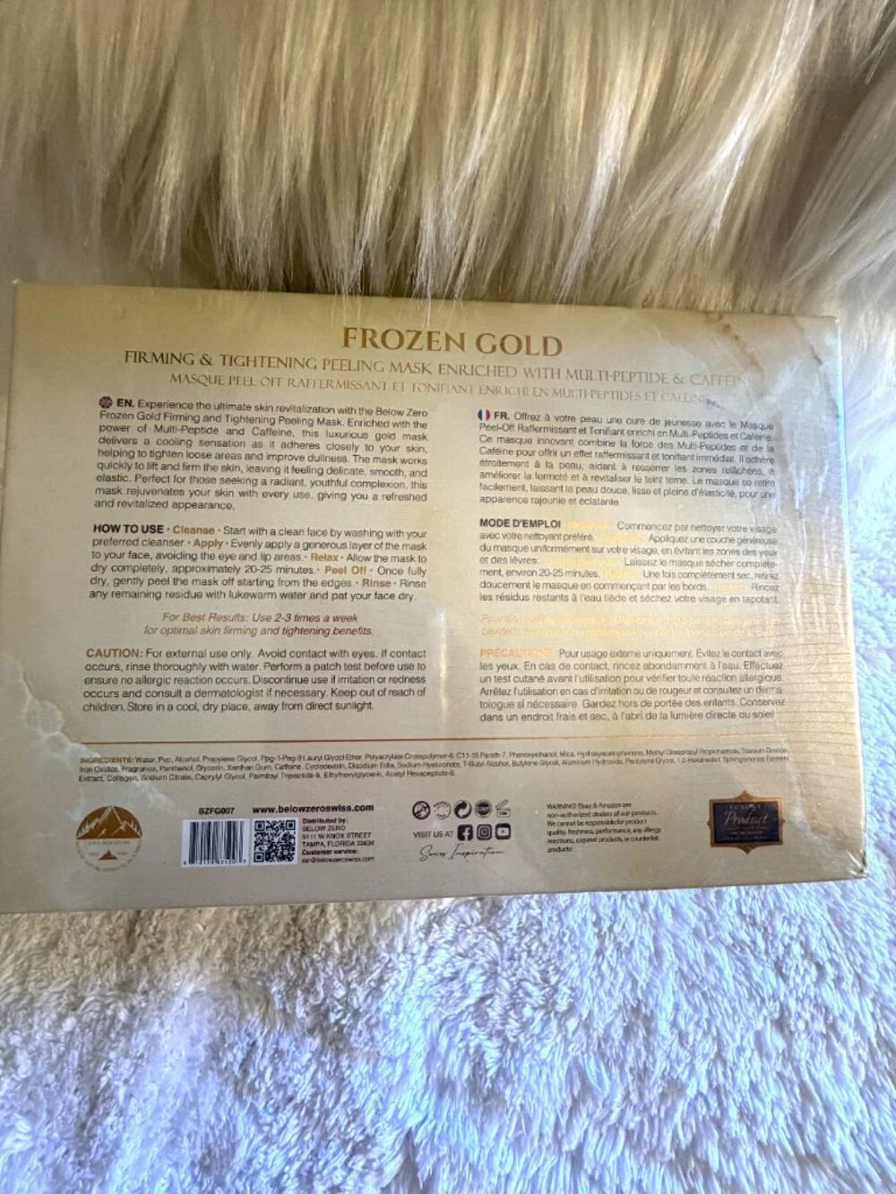 Below Zero Frozen Gold Luxury Skincare Bundle | 4-Piece Set | New & Factory Seal